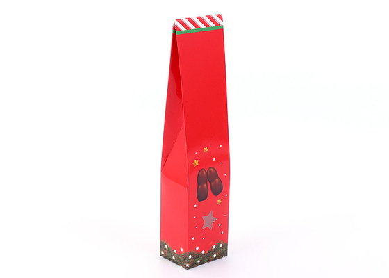 Christmas Printed Cardboard Display Stands Chocolate Packing For Supermarket