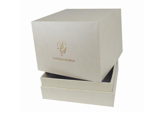 OEM Jewelry Cardboard Box Eco Friendly 2mm Thickness With Gold Stamping