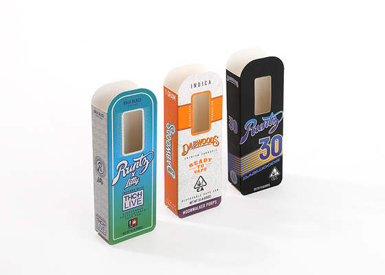 ประเทศจีน การพิมพ์ออฟเซต CBD Mini Vape Box, กล่องบรรจุภัณฑ์กระดาษแบบกำหนดเองความหนา 0.3 มม โรงงาน