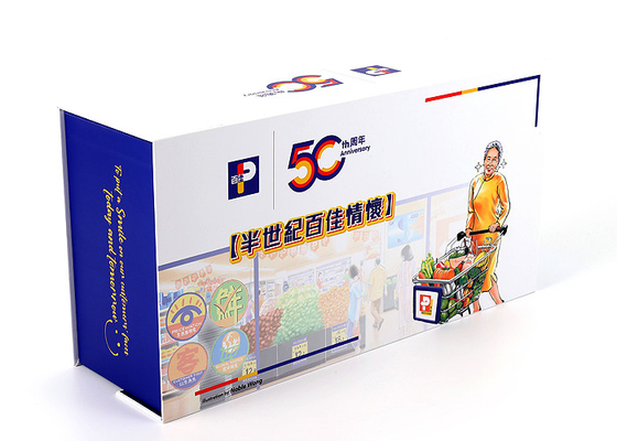 ประเทศจีน กล่องบรรจุภัณฑ์ของเล่นแม่เหล็กซุปเปอร์มาร์เก็ตส่งเสริมการขายครบรอบ 50 ปี โรงงาน
