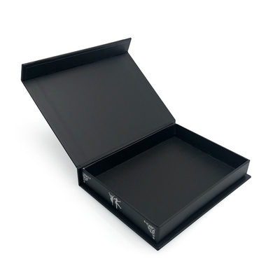 ประเทศจีน กล่องกระดาษแข็งอิเล็กทรอนิคส์สีดำเต็มรูปแบบ CDR Custom Book Style For Gift โรงงาน