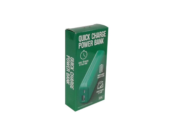 ประเทศจีน กล่องกระดาษบรรจุซุปเปอร์มาร์เก็ต CDR, กล่องบรรจุภัณฑ์ Green Electronics Power Bank โรงงาน